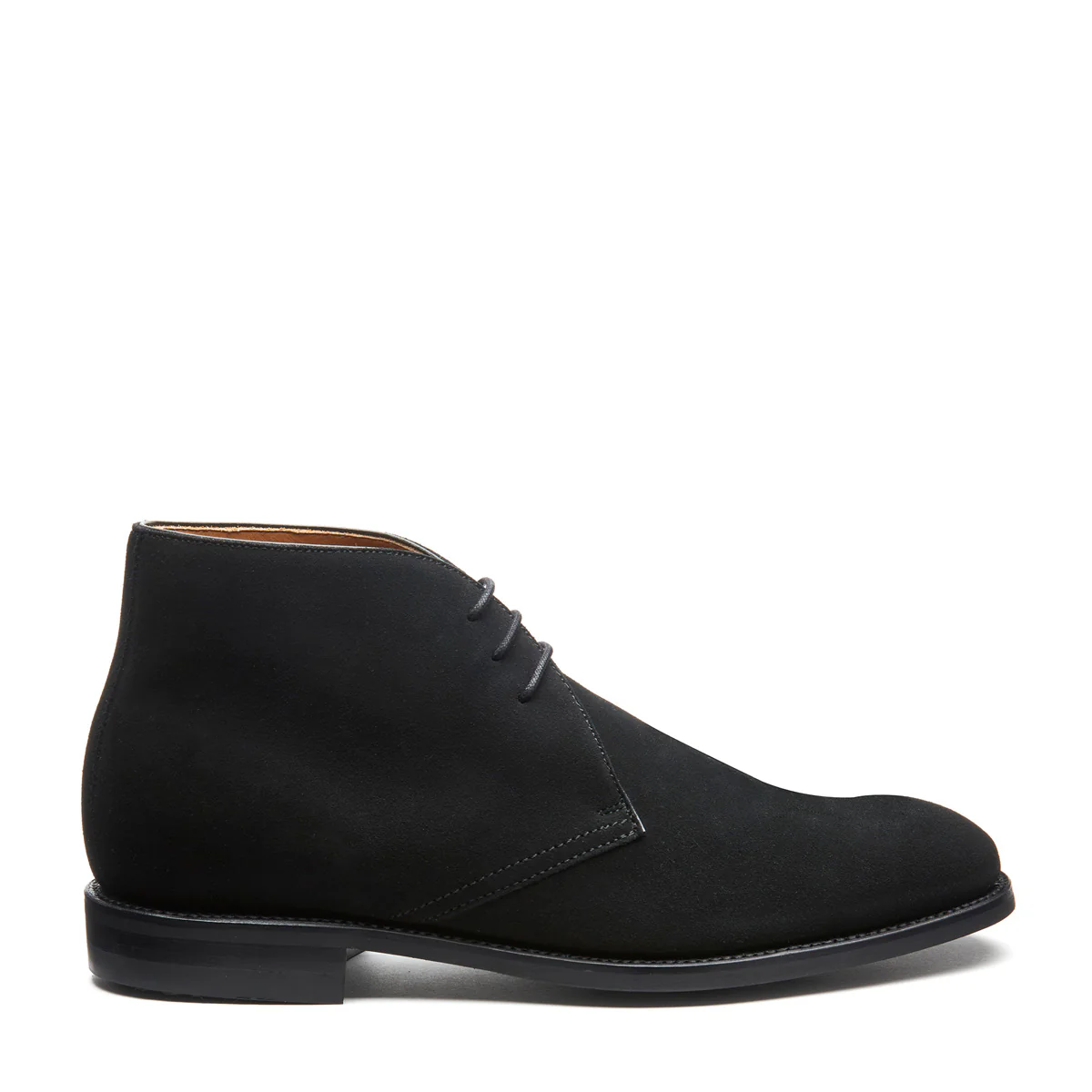 Black Suede 3 Eye Chukka Boot