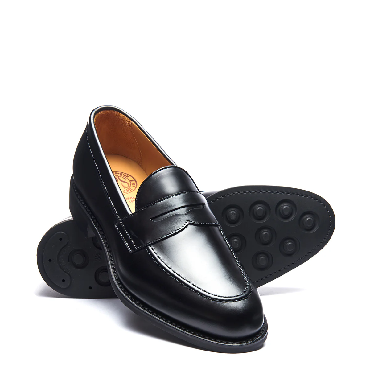 Black Hi Shine Penny Loafer - Image 2