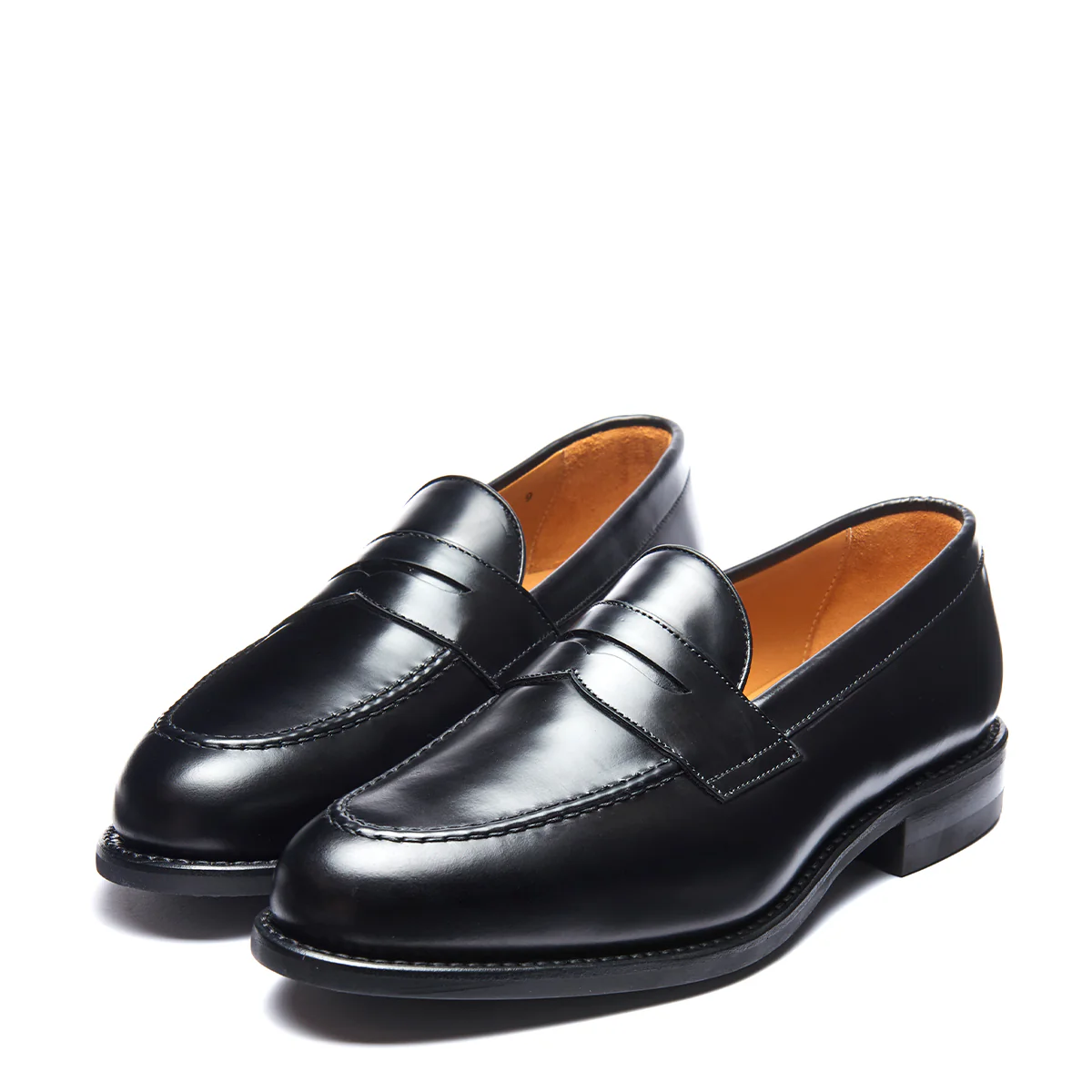 Black Hi Shine Penny Loafer - Image 3