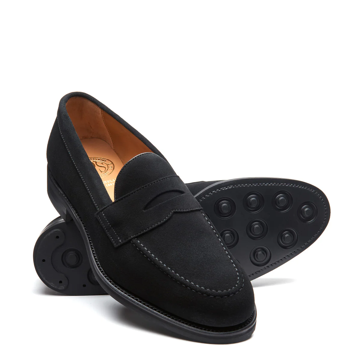 Black Suede Penny Loafer - Image 2