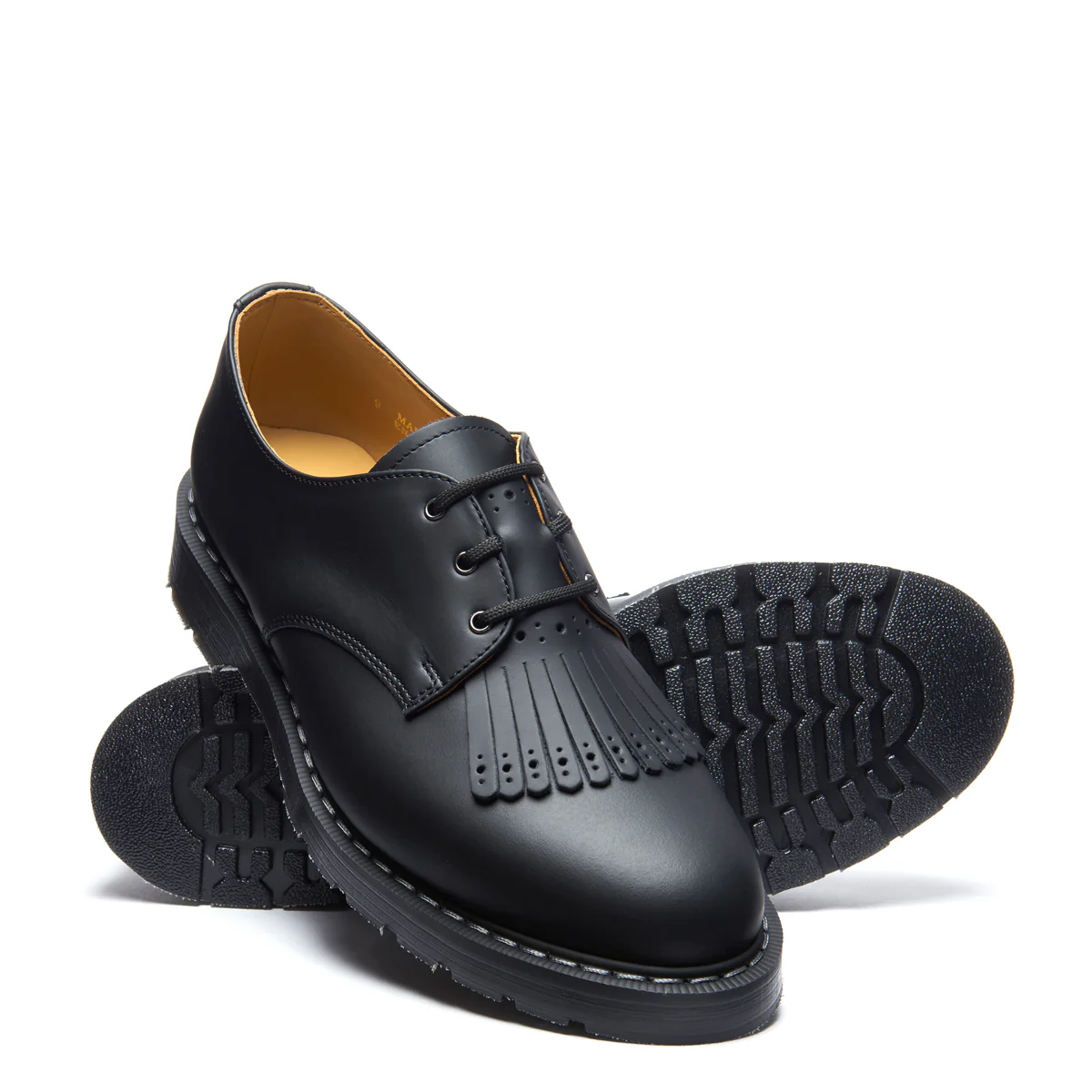 Black Greasy Gibson Shoe & Brogue Kiltie - Image 4