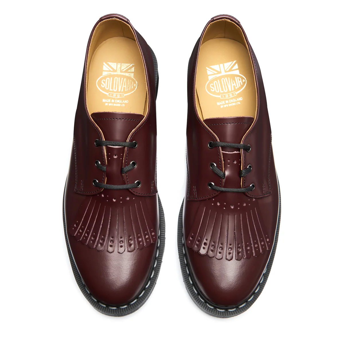 Oxblood Hi-Shine Gibson Shoe & Brogue Kiltie - Image 2