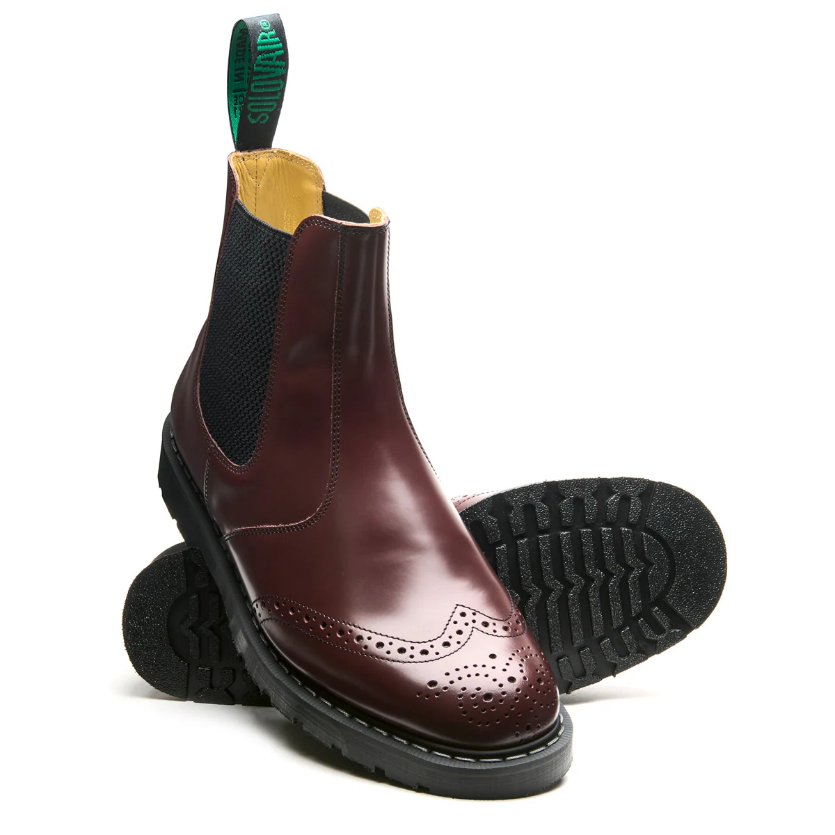 Oxblood Hi-Shine Dealer Brogue Boot - Image 2