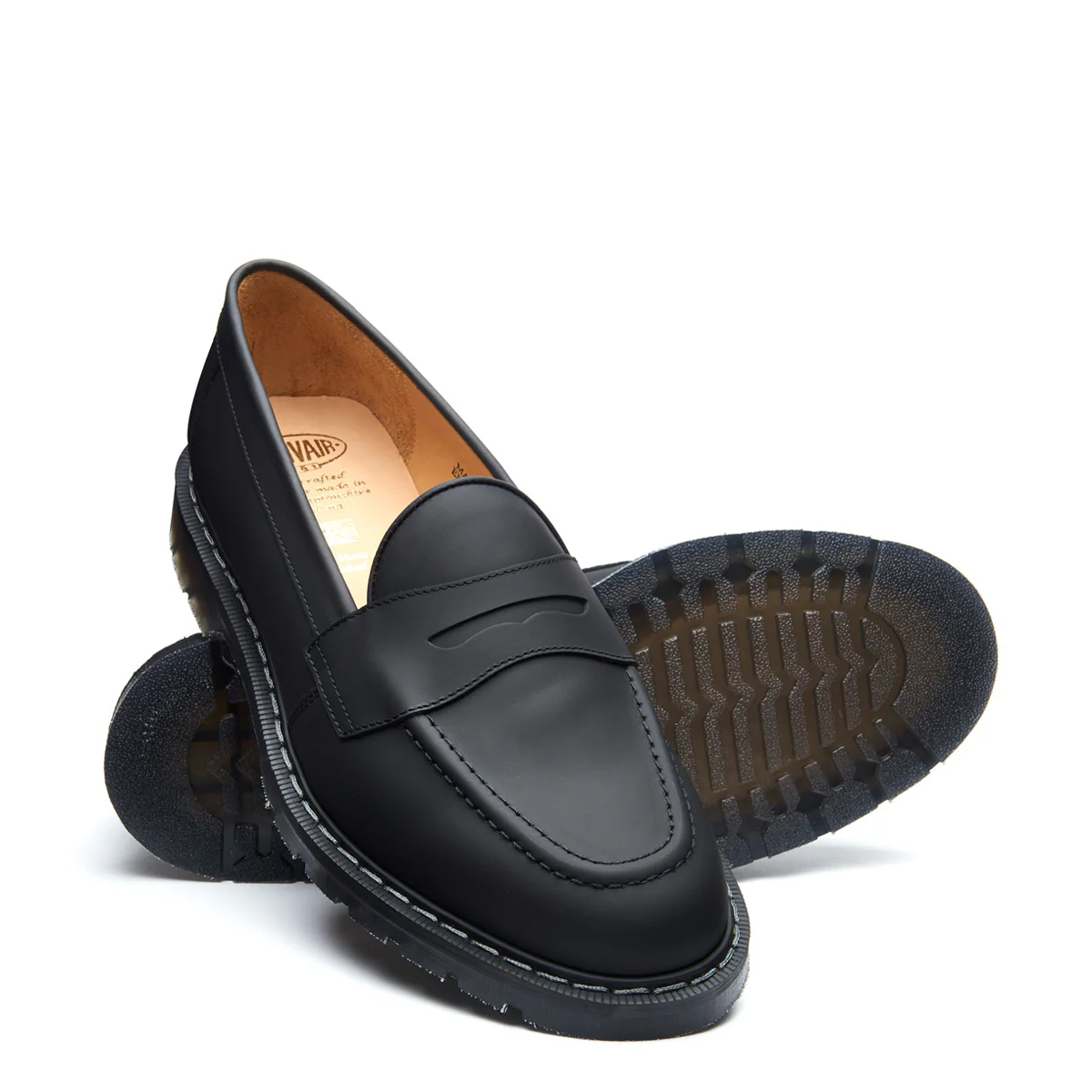 Black Greasy Penny Loafer - Image 2