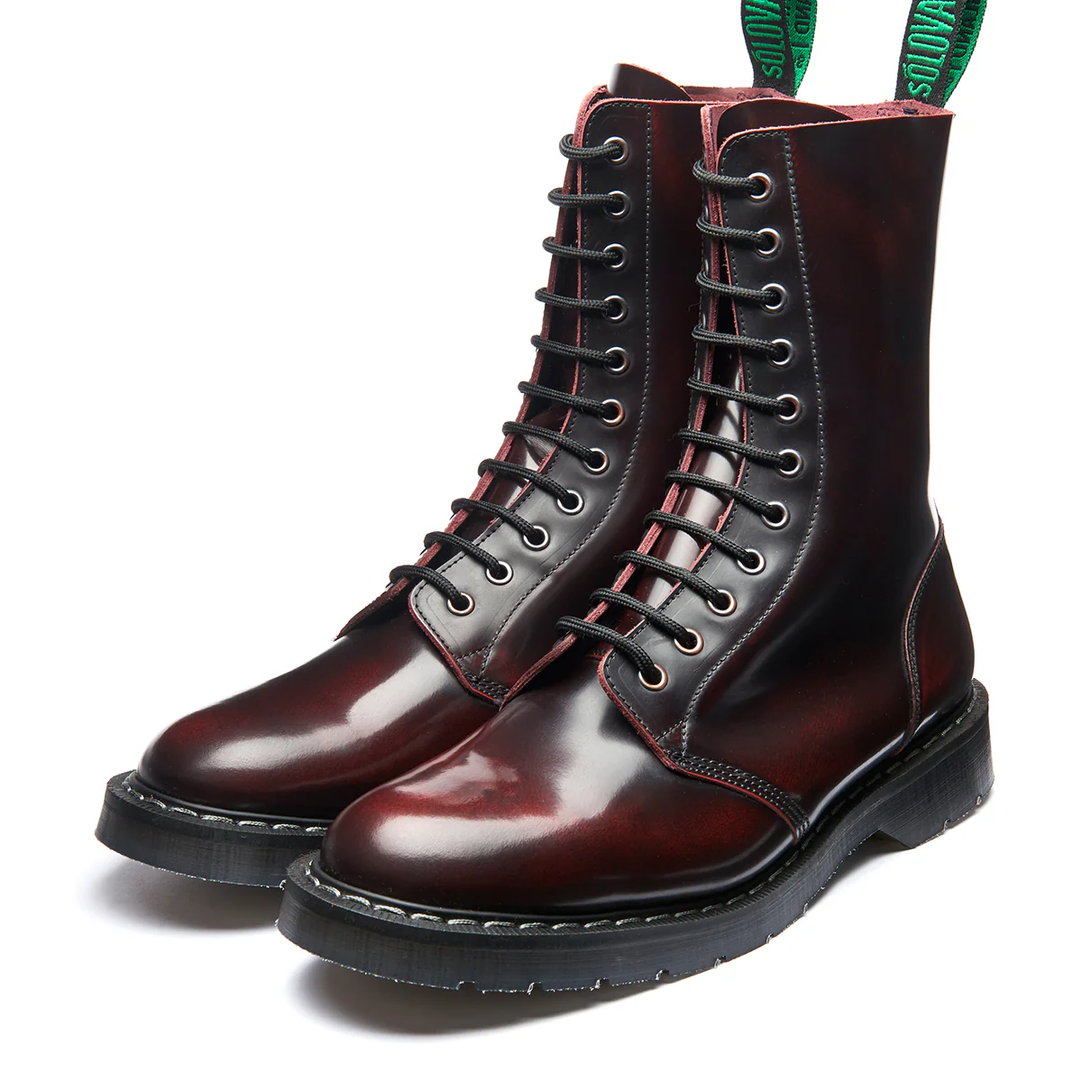 Burgundy Rub-Off 11 Eye Astronaut Boot - Image 3