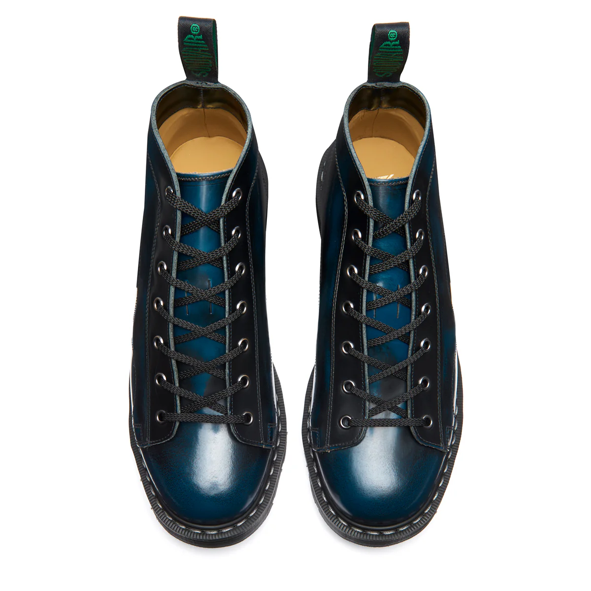 Navy Blue Rub-Off 7 Eye Monkey Boot - Image 3