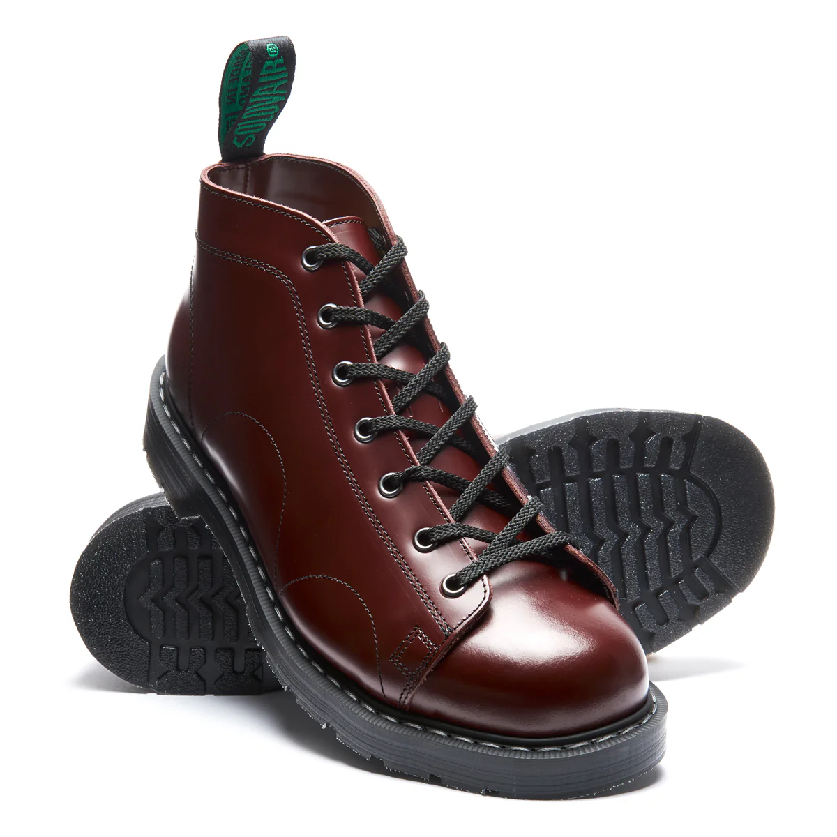 Oxblood Hi-Shine 7 Eye Monkey Boot - Image 2