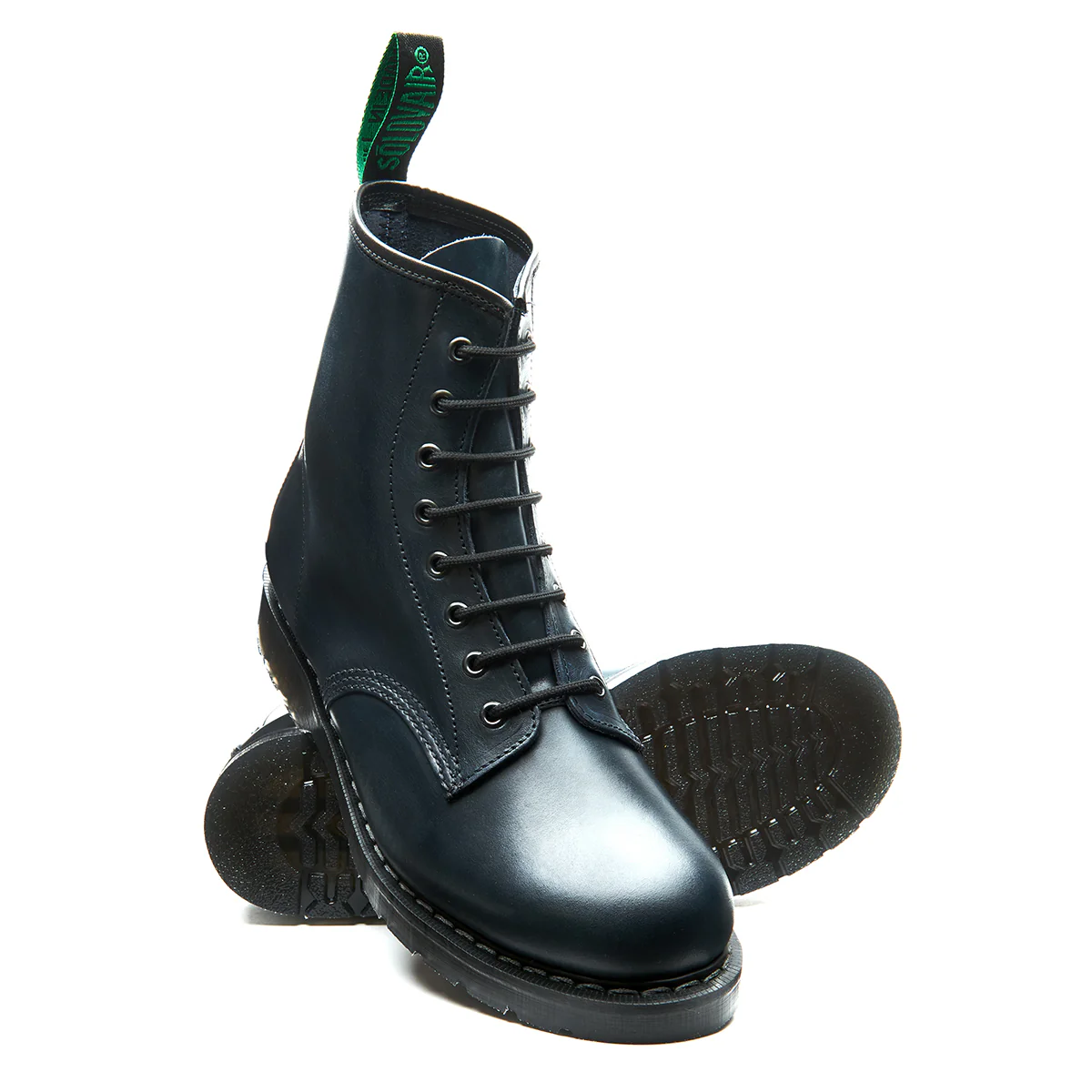 Navy Gaucho 8 Eye Derby Boot - Image 2
