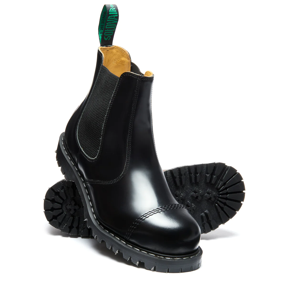 Black Hi-Shine Steel Toe Dealer Boot - Image 2